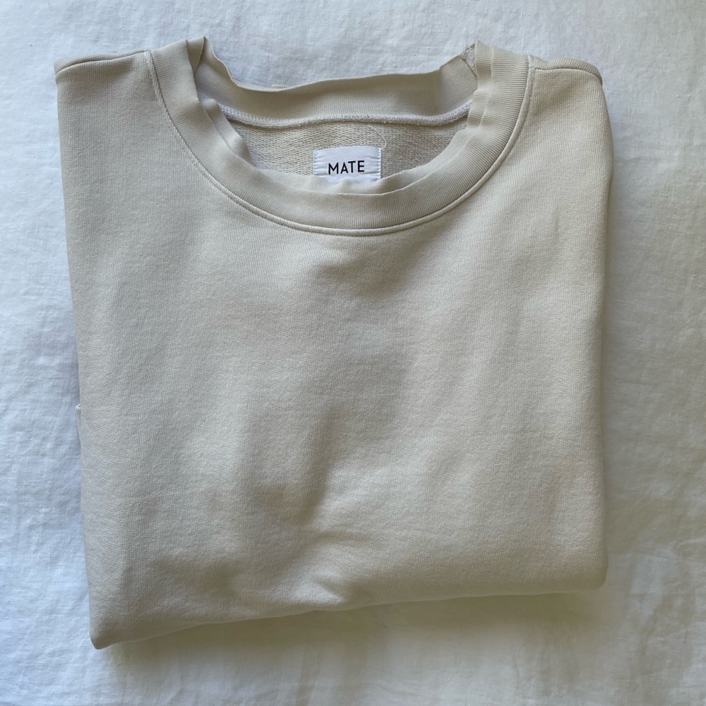 MATE THE LABEL | Organic Fleece Sweatshirt | Bone | L